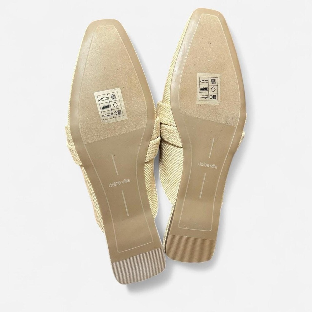 Dolce Vita Natural Woven Slip-On Mules - Size 8.5 - Picture 3 of 4